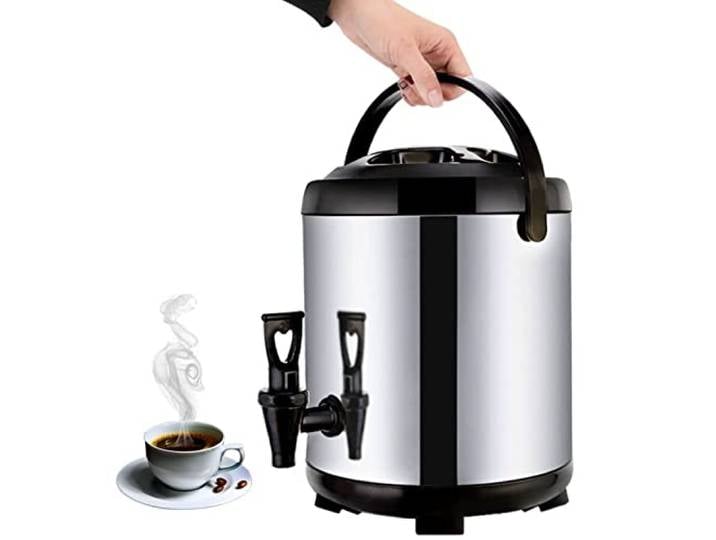 isolierter Getränkespender, Heiß- und Kaltwasserspender mit Wasserhahn(10L)