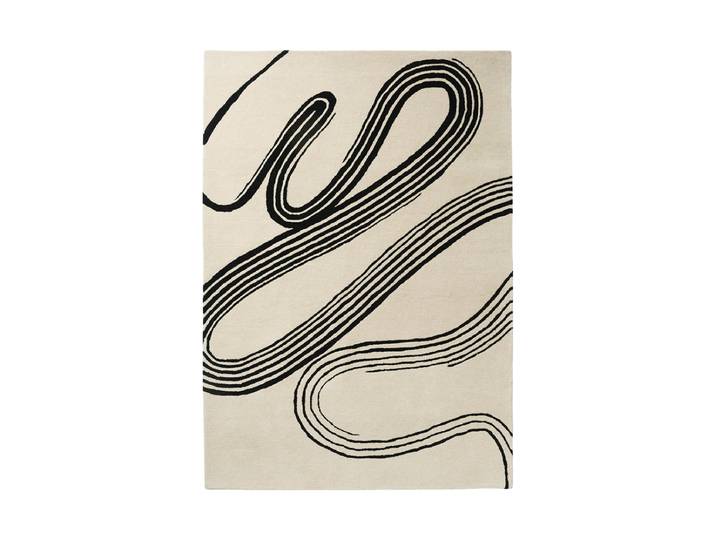 Designer Teppich „Decor Flow“ - handgetuftet, aus 100% reiner Schurwolle Soft Sand 160 x 230 cm BRINK & CAMPMAN