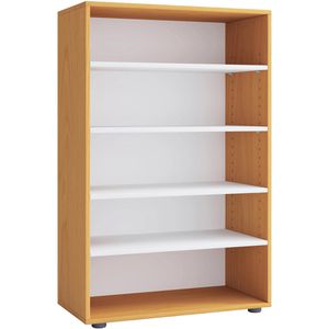 VCM Schuhregal Lona XL, aus Holz, 5 Ebenen für 20 Paar, 70 x 110 x 37cm, buche