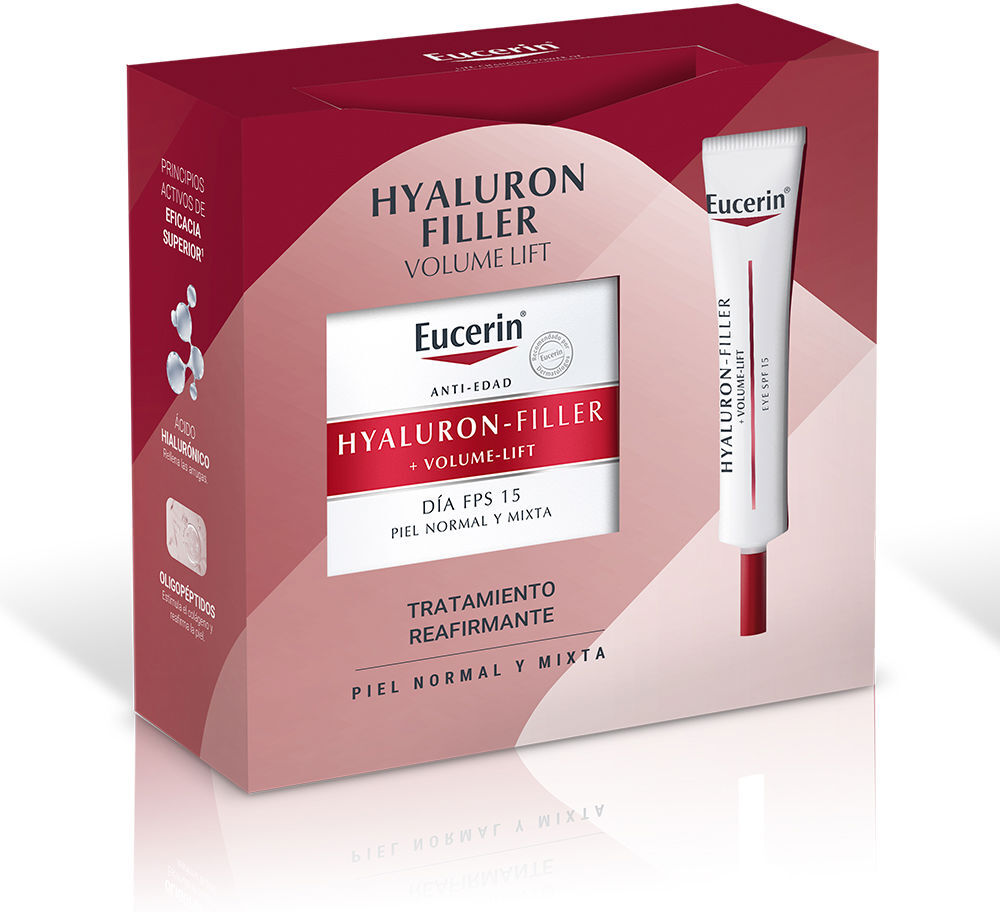 Eucerin Hyaluron Filler + VOLUME-LIFT Día Piel Normal Mixta Estuche 2 pz
