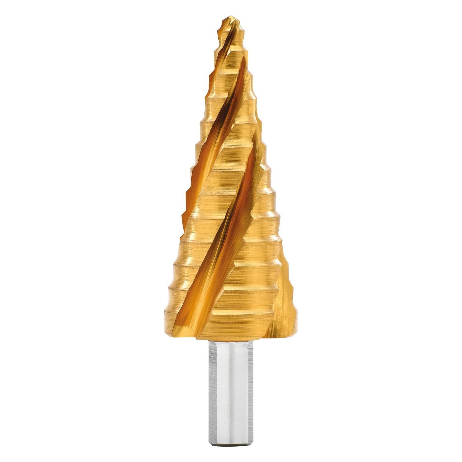Exact Stufenbohrer HSS TiN 4-fach Spiralnute 6-30 mm (6-30mm) (07058)