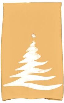 E by Design 18 x 30-inch Wishing Tree Holiday Geometric Print Kitchen Towel