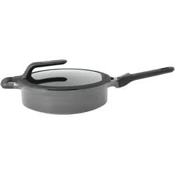 BergHoff Schmorpfanne mit Deckel StayCool, Pfanne + Kochtopf, Grau