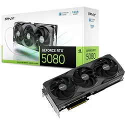PNY GeForce RTX 5080 Triple Fan 16GB Grafikkarte 3xDP/HDMI