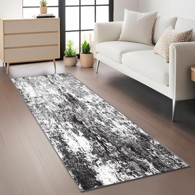 Garvee Ink Wash Bark Texture Abstract Area Rug