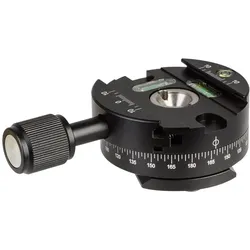 B.I.G. QR-60P Panorama Schnellkupplung 60mm (Stativadapter), Stativ Zubehör, Schwarz