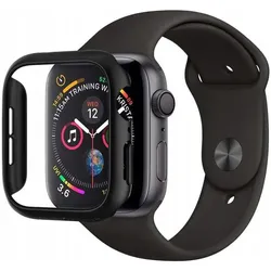 Spigen - Thin Fit-Hülle mit Lite Fit Ultra-Armband (ACS11674) – Apple Watch 12/11/10 (46 mm) – Schwarz, Smartwatch Zubehör, Schwarz