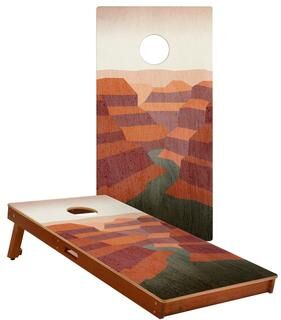 Skip's Garage Grand Canyon National Park Solid Mahogany All-Weather Cornhole Boards