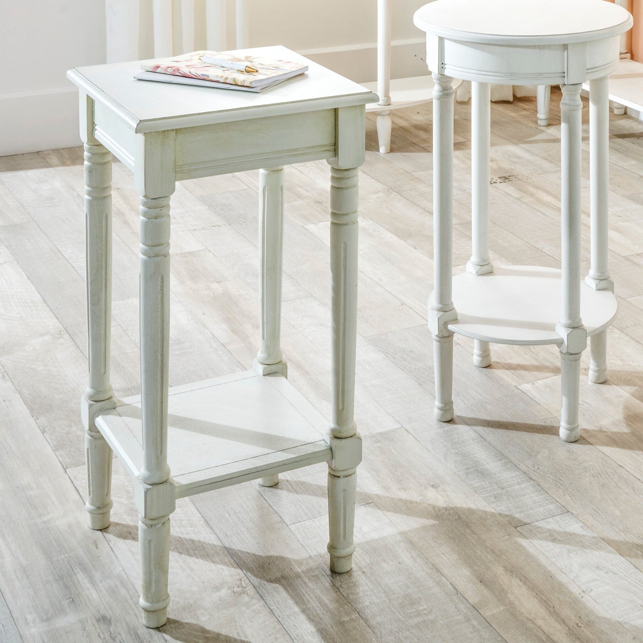 Pacific Lifestyle - Heritage Elizabeth White Pine Wood Accent Table