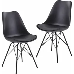 FineBuy, Stühle, Jonathan (2er Set)