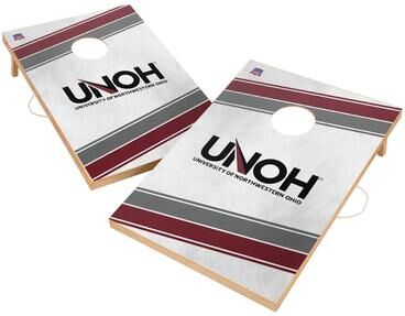 Skip's Garage Northwestern Ohio UNOH Racers Regulation 2x4 Cornhole Set