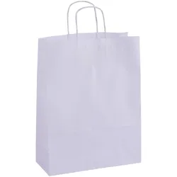 Agipa, Verpackungsmaterial, Papiertragetasche - aus Kraftpapier, groá, weiá (1 Stk.)