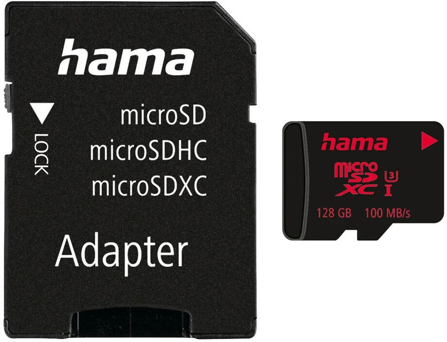 Hama Micro SDXC-Kort med SD-Adapter 100MB/s - 128GB