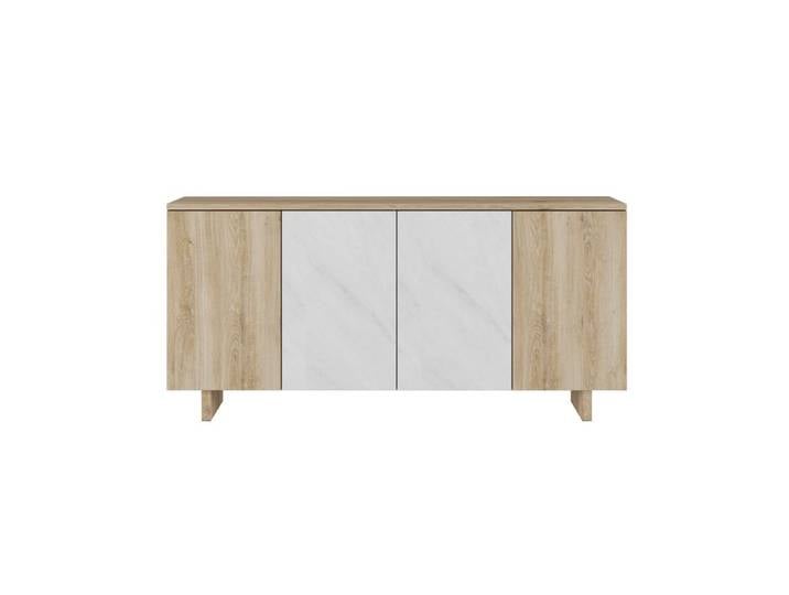 Buffet 4 portes DAVIS Imitation chêne
