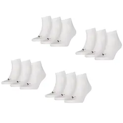 Puma Quarter Socken 12-Pack weiß - 39-42 - 39-42