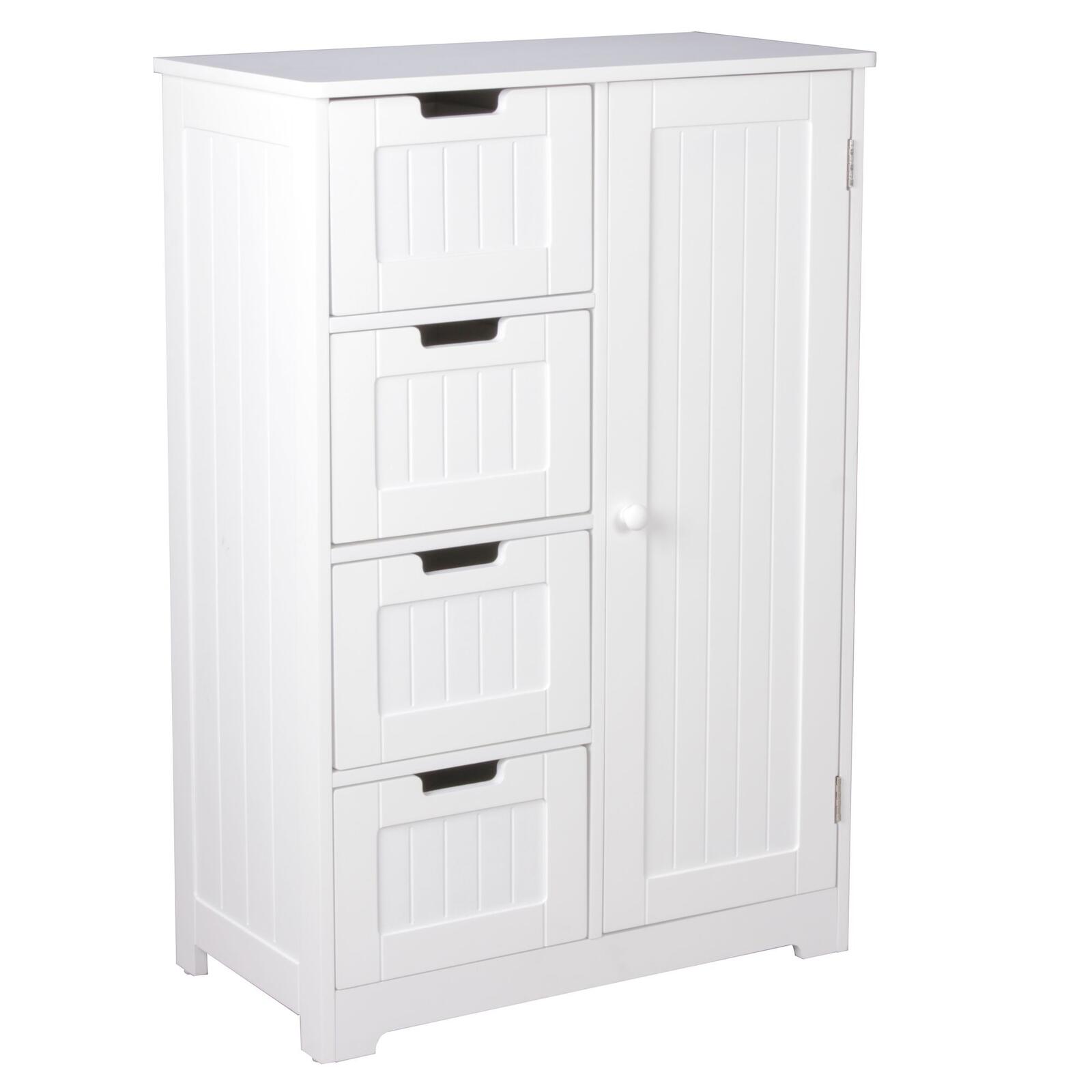 WOHNLING Design Badschrank PATTI WL5.184 Landhaus-Stil weiß