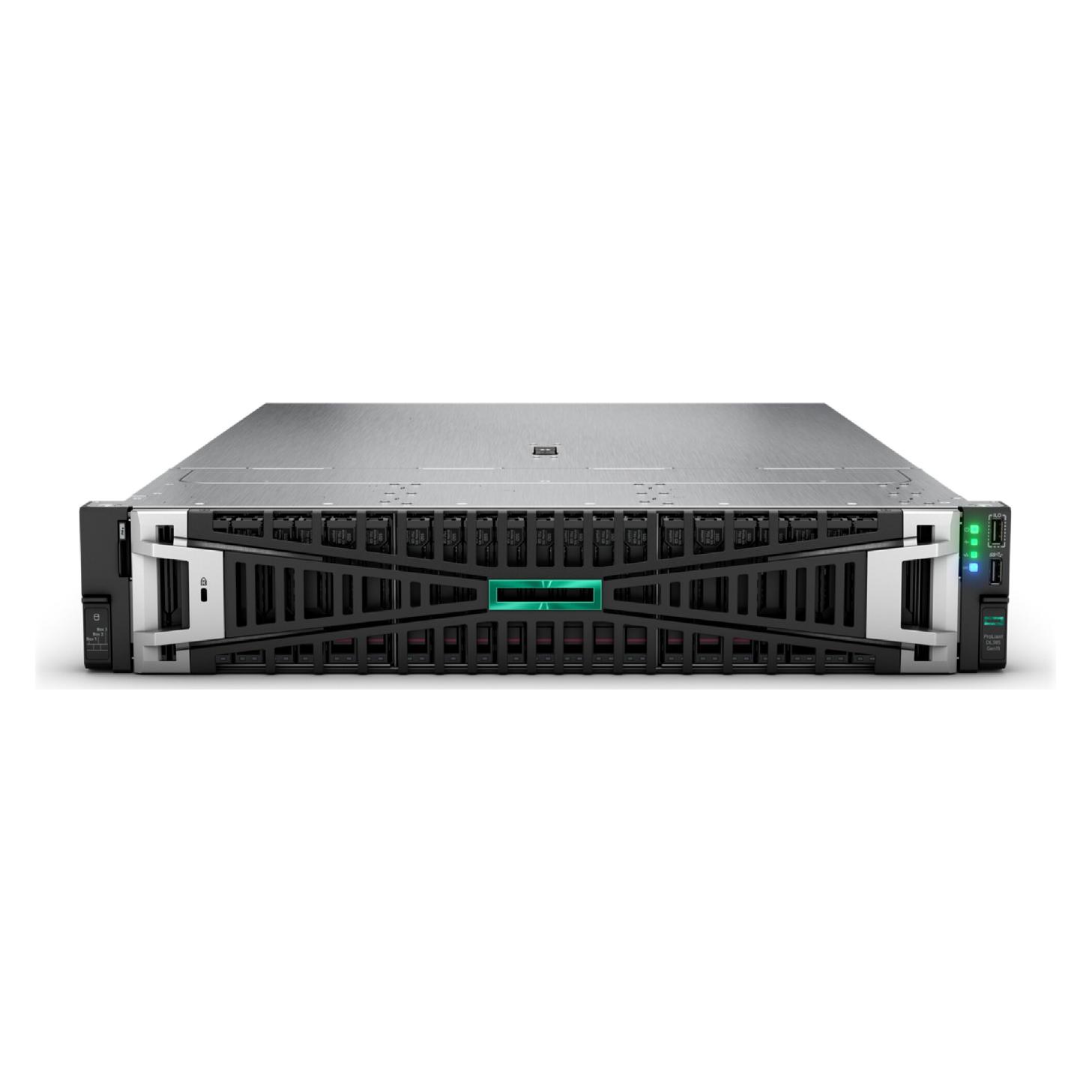 HP HPE PL DL385g11 AMD EPYC 9115 (2.6/16C) 2x32G 2x480G MR408i-o 2x1000W 8SFF 2p10GT Smart Choice (AMD EPYC 9115, 64 GB, Rack Server) (P81843-425)