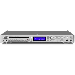 TEAC CD-P750DAB-S CD Player w/ USB + iPod Digital Interface (CD Player, Radio Tuner), HiFi Komponente, Silber