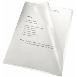 Bene Aktenhülle, A4, PP, 110my, klar genarbt, oben und rechts offen
