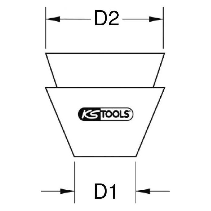 KS Tools Rundkeil, 9x10mm (140.5403)