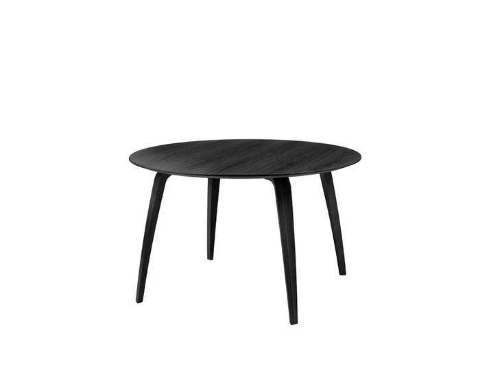 GUBI Table à manger Gubi ronde black stained ash