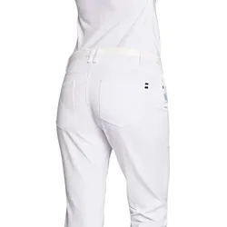 Leiber Damen Berufsjeans Classic Style Stretch Baumwolle weiss 34