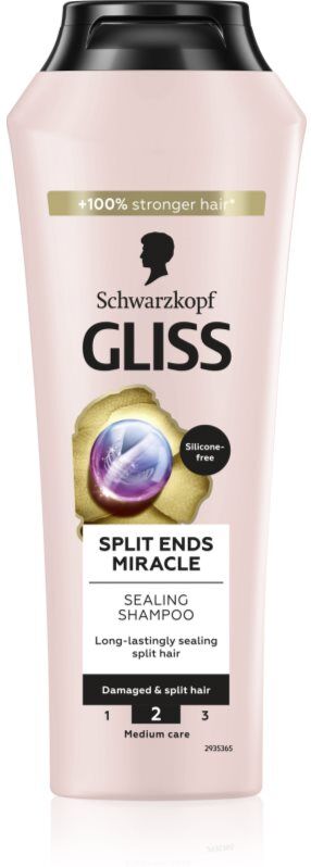 Schwarzkopf Gliss Split Ends Miracle Regenerating Shampoo for split hair ends 250 ml