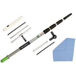 Axis Line 6 Meter Teleskop Fensterwischer Set 35/40cm zur Glasreinigung Fensterreinigung Solarreinigung