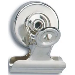 MAUL Briefklemmer 50mm mit Magnet nickel VE=12x2 Stück