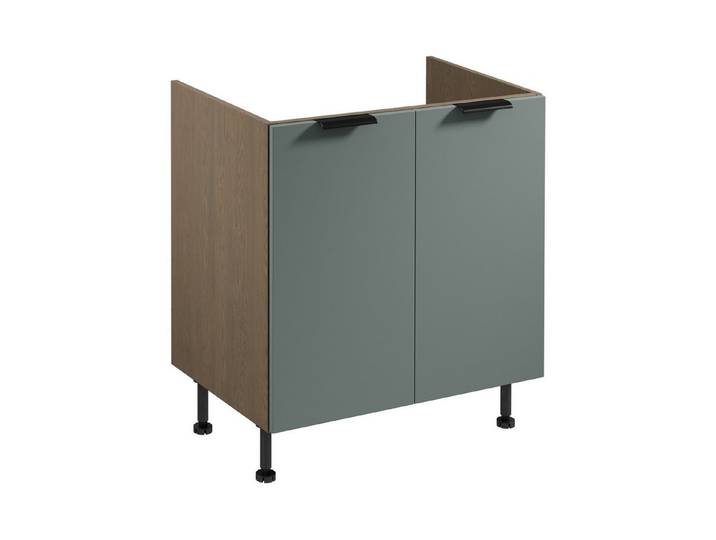 ROYAL24_MARKT Spülenunterschrank - Effiziente Nutzung des Küchenraums. (Küche Spülenunterschrank, 1-St., Premium - Sorento Grün - D80Z) Edles Design - Top Material - Hochwertig.