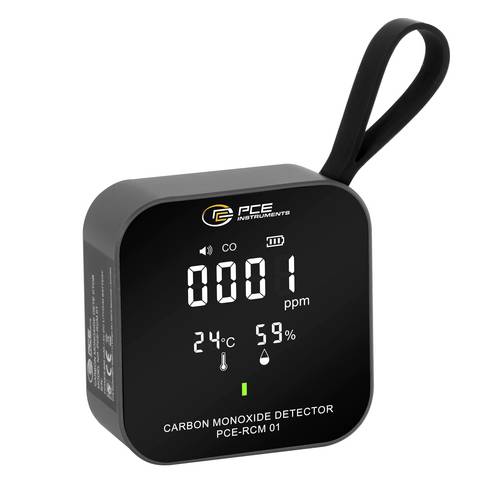 PCE Instruments Partikelzähler PCE-RCM 01 |CO 0 ... 5.000 ppm |Temperatur -10 ... +50°C |Feuchte relativ 20 ... 85%