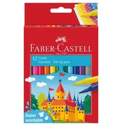 Faber-Castell (Schule) 12er-Pack Filzstifte farbsortiert