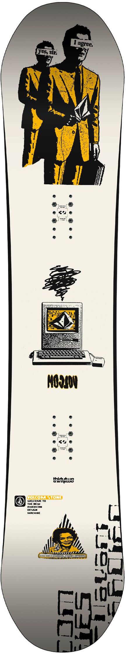 Thirtytwo  - Pack Planche Snowboard Volcom Moclov - 162W + King - Planche Snowboard