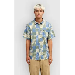 Quiksilver Apero Classic Hemd iceberg green htge geo 32 Gr. S