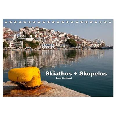 Skiathos + Skopelos (Tischkalender 2027 DIN A5 quer), CALVENDO Monatskalender