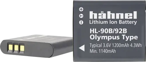 Hähnel Fototechnik HL-90B Kamera-Akku ersetzt Original-Akku (Kamera) Li-90B, Li-92B 3.6V 1200 mAh