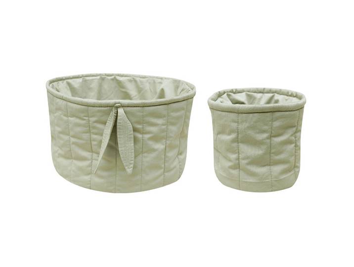 Aufbewahrungskorb Bambie Olive 2er Set