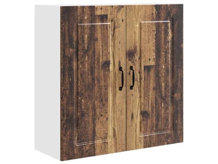 fsahslih Küchen Hängeschrank 2 Türen Altholz-Optik 80x31x80 cm Kompakter Wandküchenschrank für die moderne Küche und das Esszimmer. Bietet strukturierten Stauraum für Ihr Geschirr.