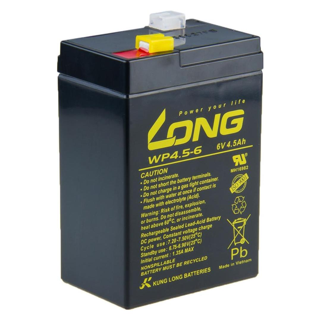 Avacom LONG 4,5AH LEAD-ACID BATTERY F1 (WP4.5-6) (PBLO-6V004,5-F1A)