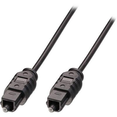 LINDY 35212 Toslink Audio Anschlusskabel [1x Toslink-Stecker (ODT) - 1x Toslink-Stecker (ODT)] 2.00 m Schwarz
