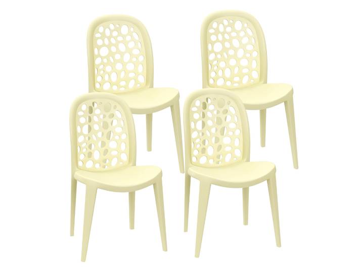 Gartenstuhl LONA 4er Set gelb