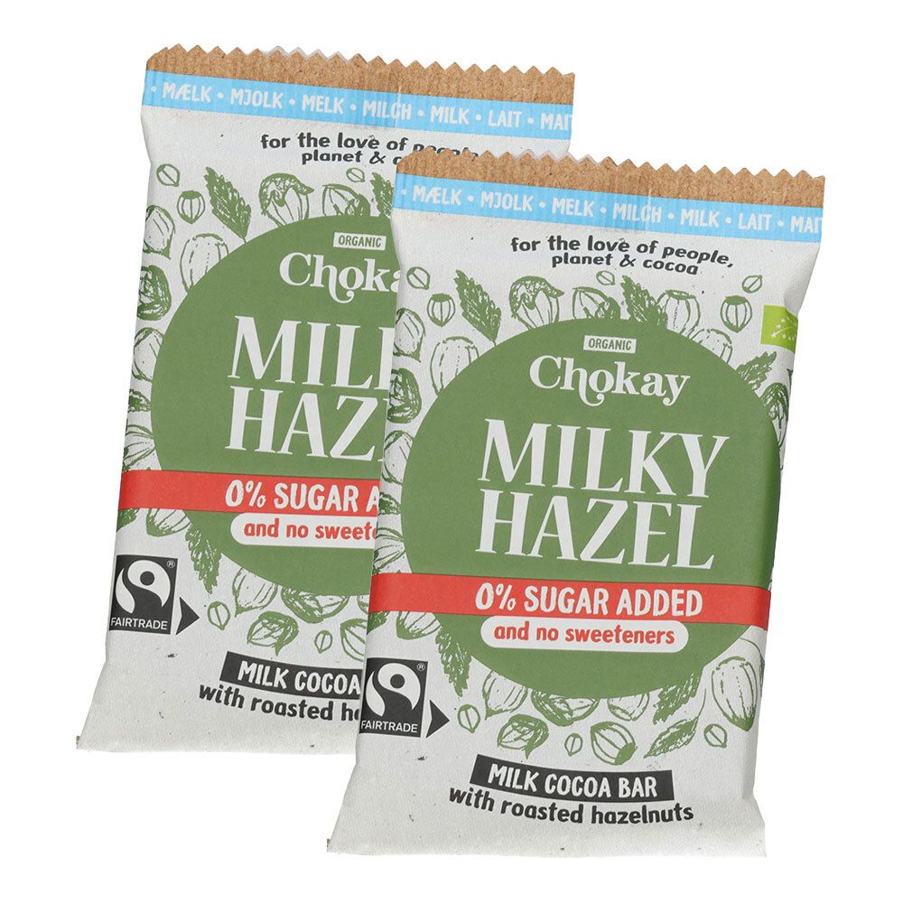 Chokay - Bar Milky Hazel FairTrade, 70g 2x 2x70 g