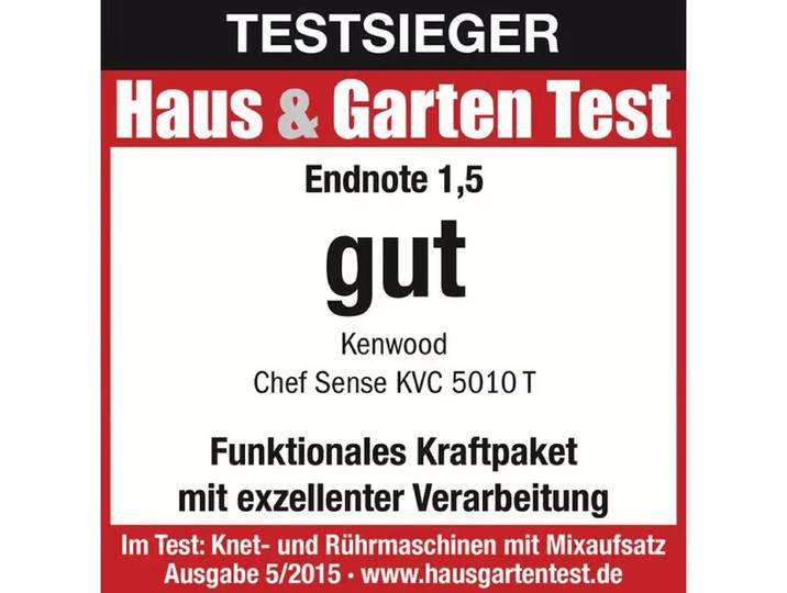 Kenwood Chef Sense inkl. Food Processor Küchenmaschine – silber
