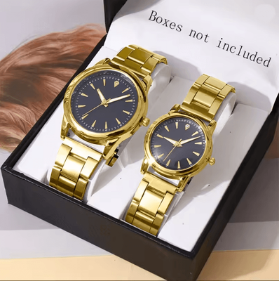 Inspire Essentials Couple Business Quartz Watch Set Classic Analog Style a