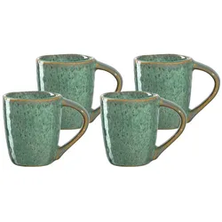 Leonardo MATERA Espressotasse 90 ml grün 4er Set