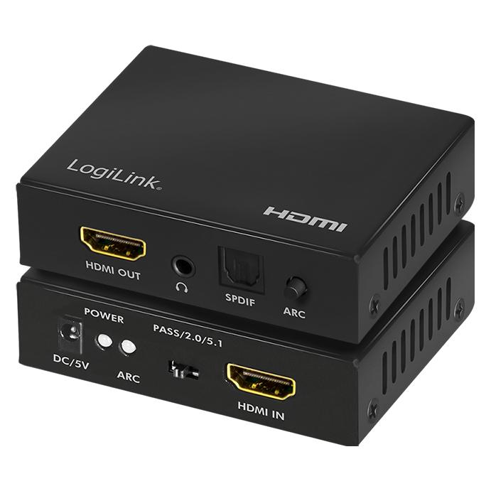 LogiLink HDMI-Audio-Extraktor,2CH/5.1CH,SPDIF,/60Hz (HD0055)
