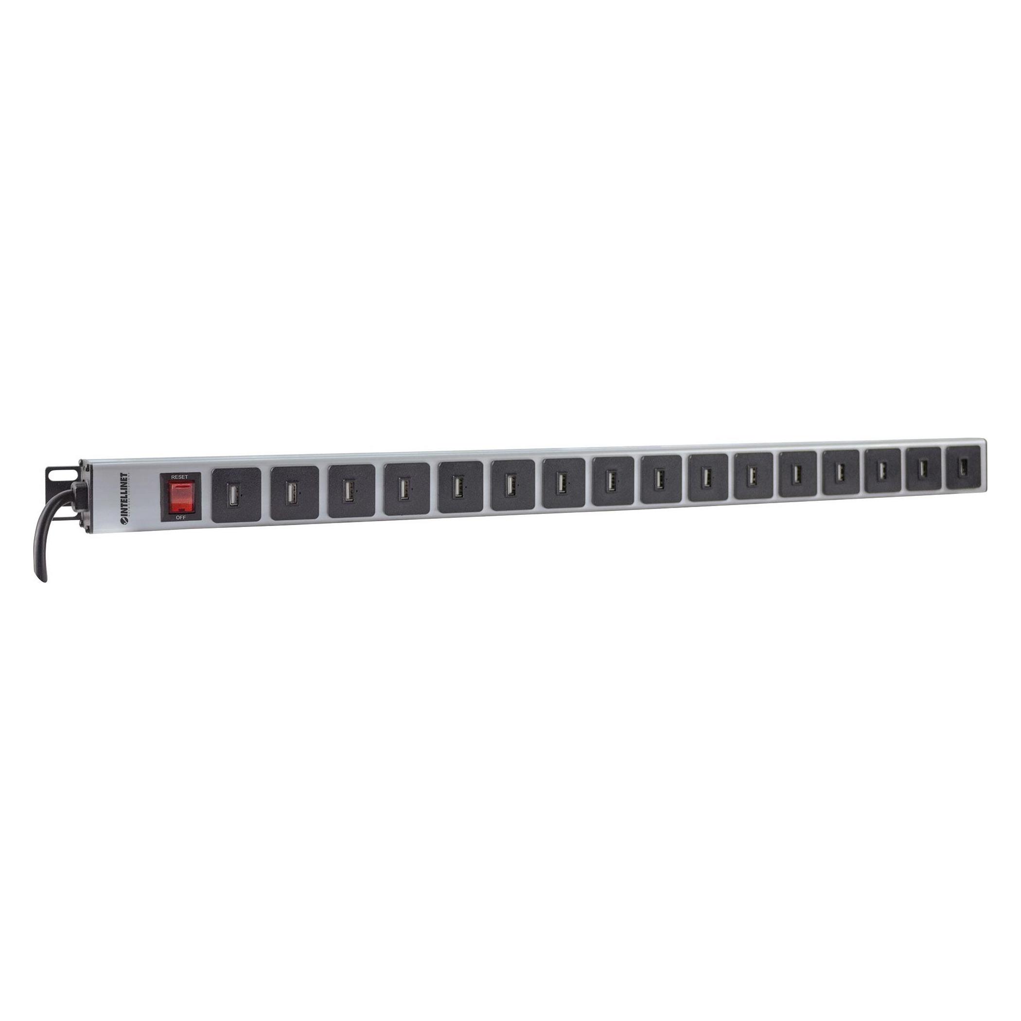 Intellinet Verlängerungsschnur (16x, USB-A, 2 m) (164498)