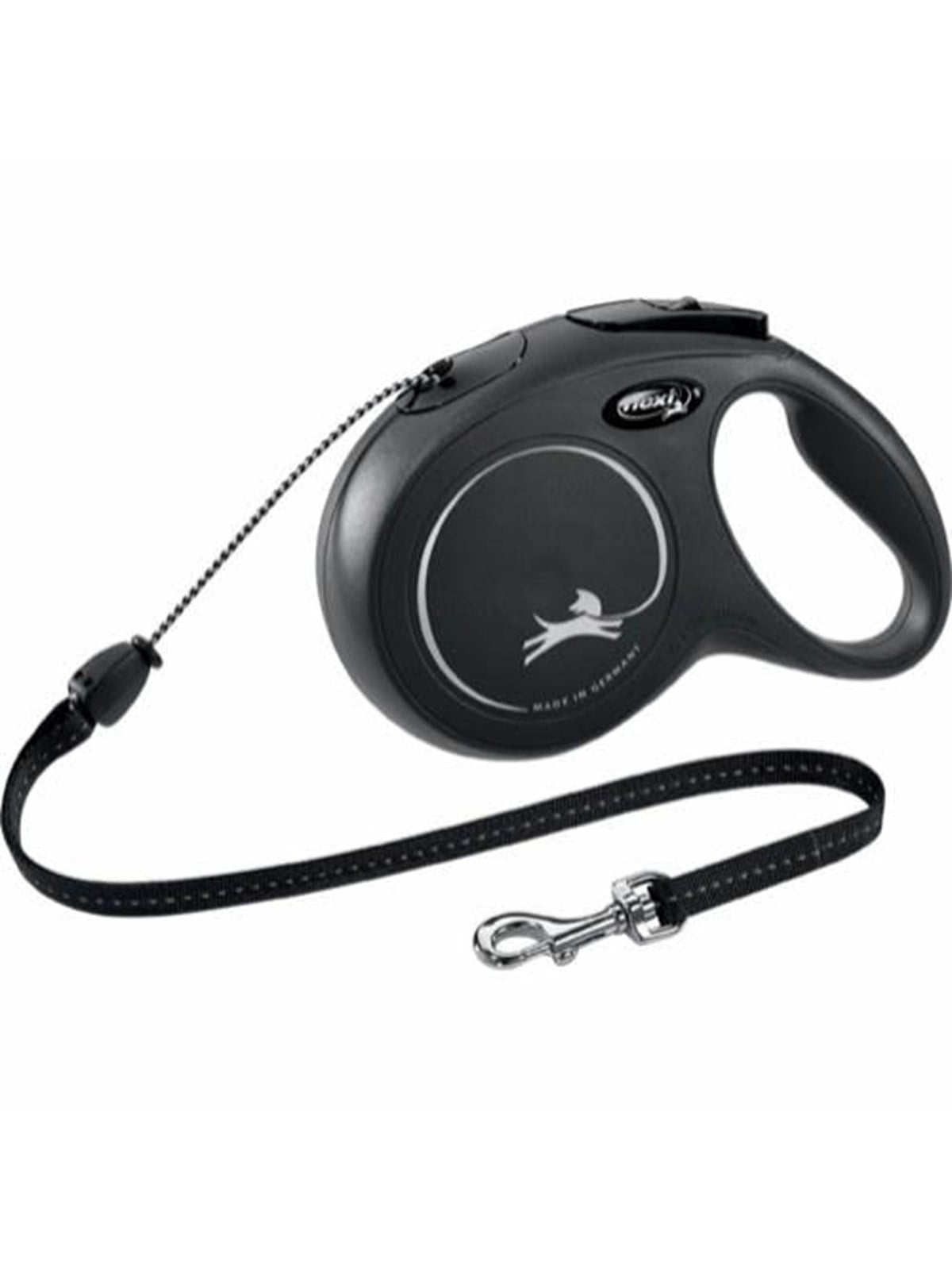 Flexi New Classic Hund Rollleine 8 m, Schwarz, Max 20kg.