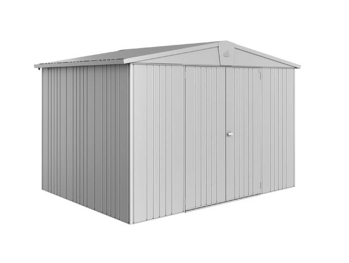 Biohort Gerätehaus Europa 5 Doppeltüre Silber