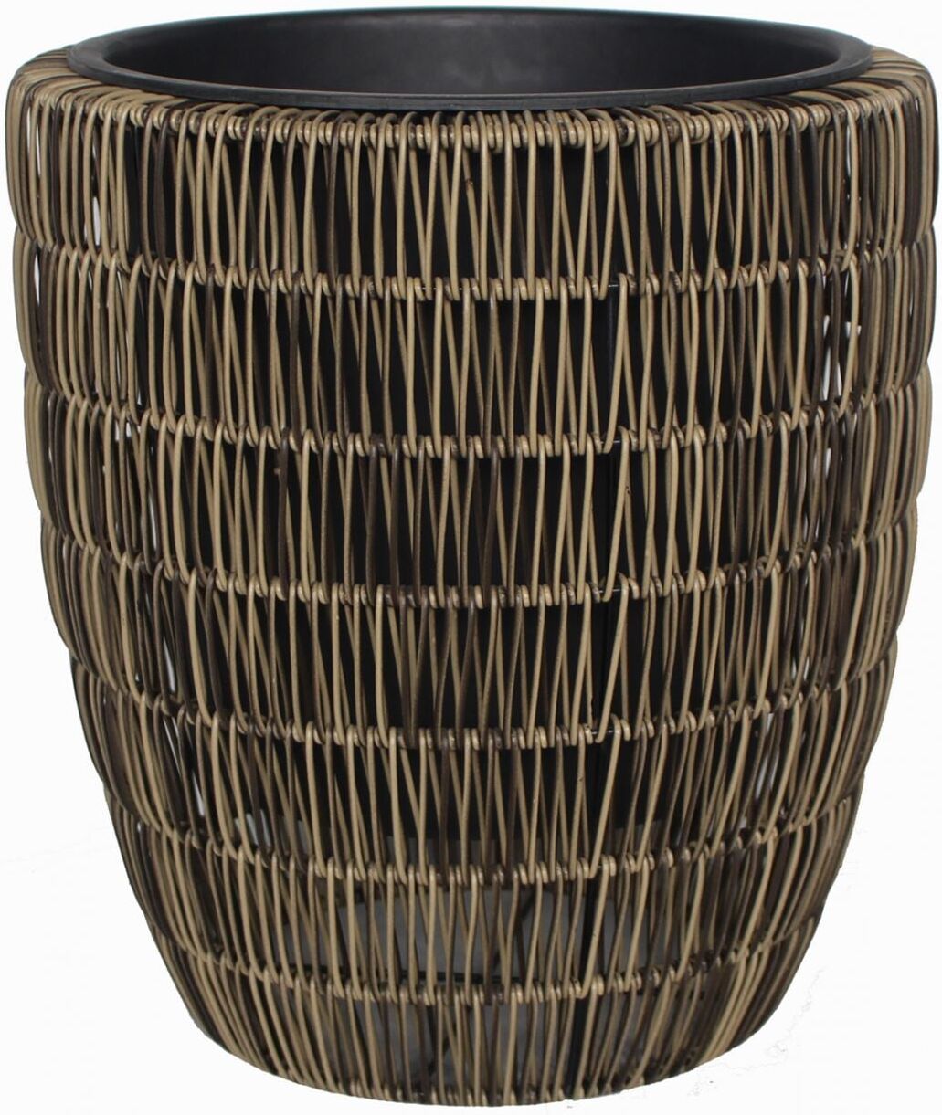 TrendLine Polyrattan Pflanztopf Ø38x42cm mit Einsatz